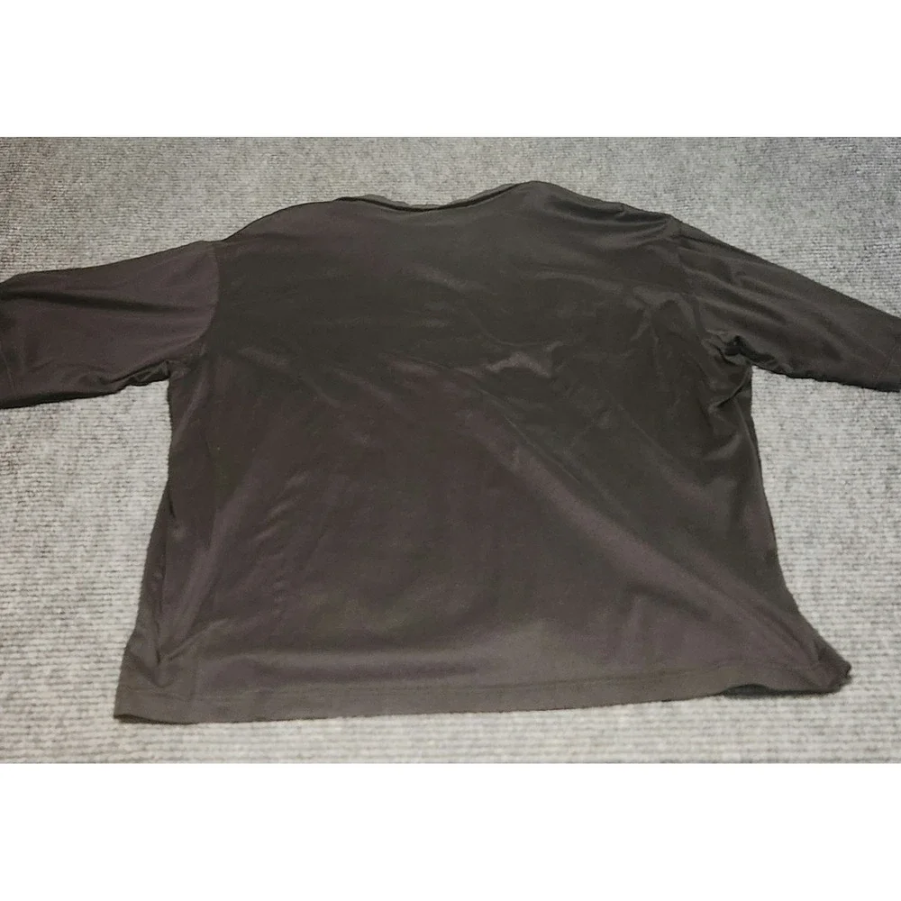 Slazenger Pine Valley Mens XXL Black Cotton Short Sleeve Golf Polo Shirt Logo - Picture 6 of 6